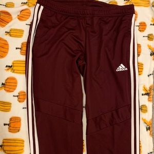 Maroon Adidas Track Pants